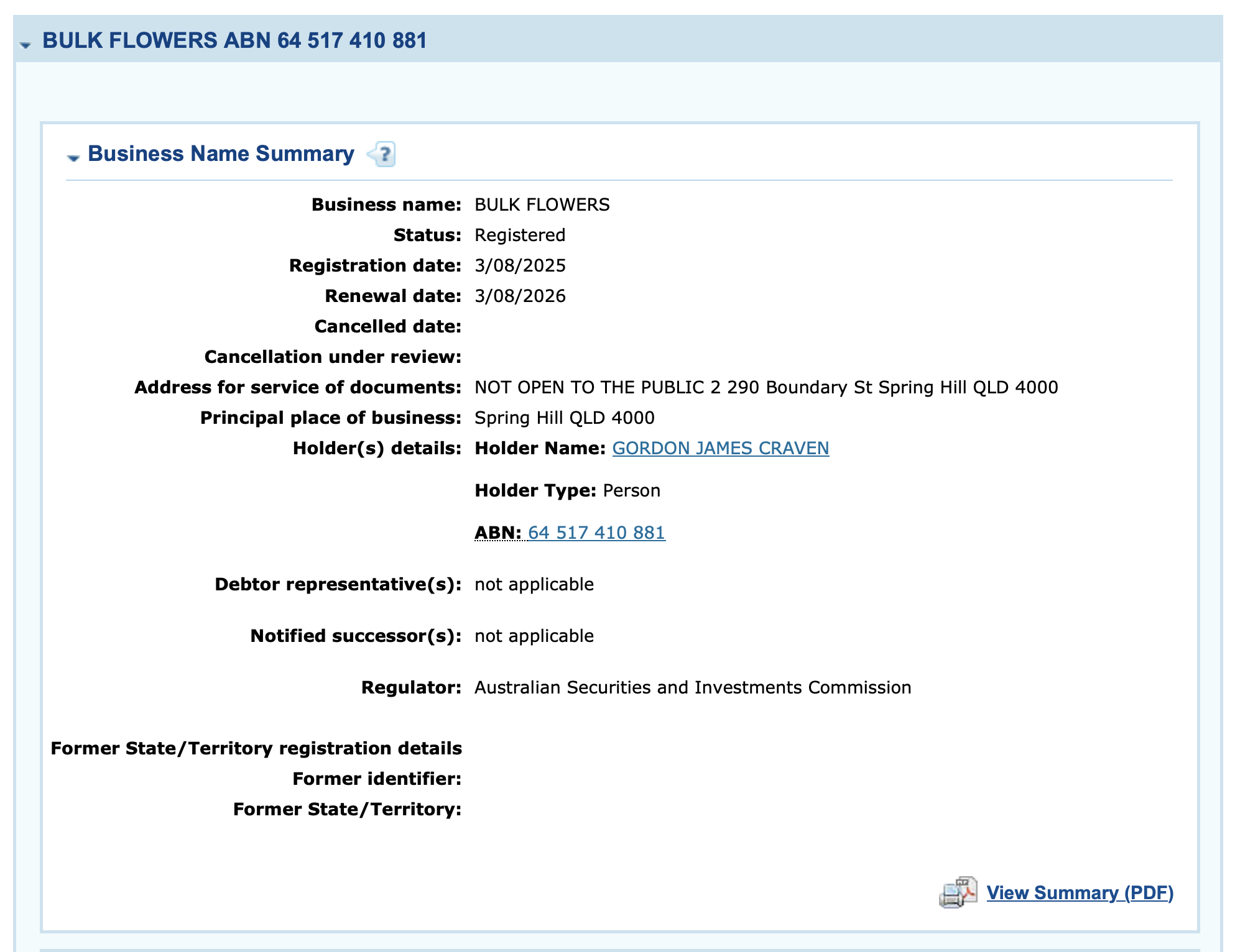 ASIC-REGISTRATION